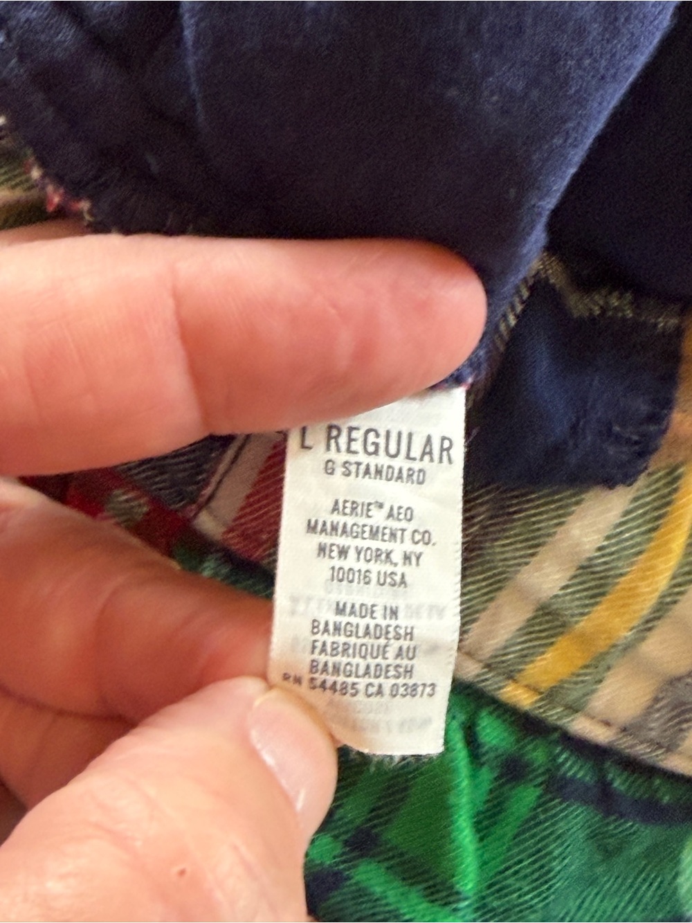 Aerie Women's Patchwork Size L Sleep Pajama Pants Flannel Lounge Pull On Pockets - Picture 4 of 7